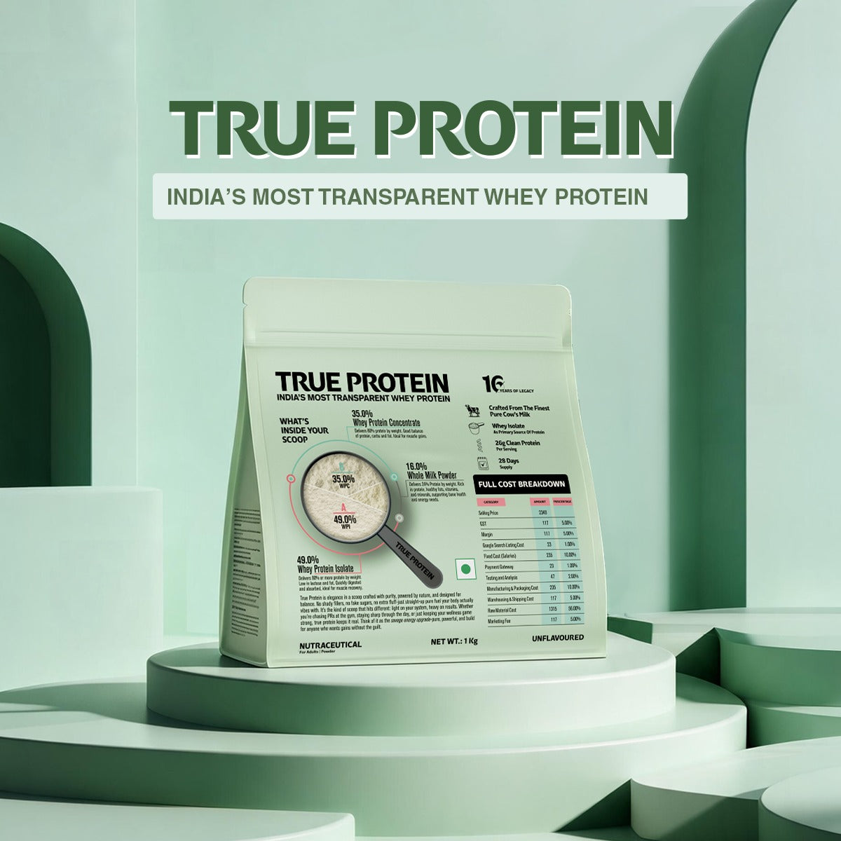 TRUE PROTEIN UNFLAVORED